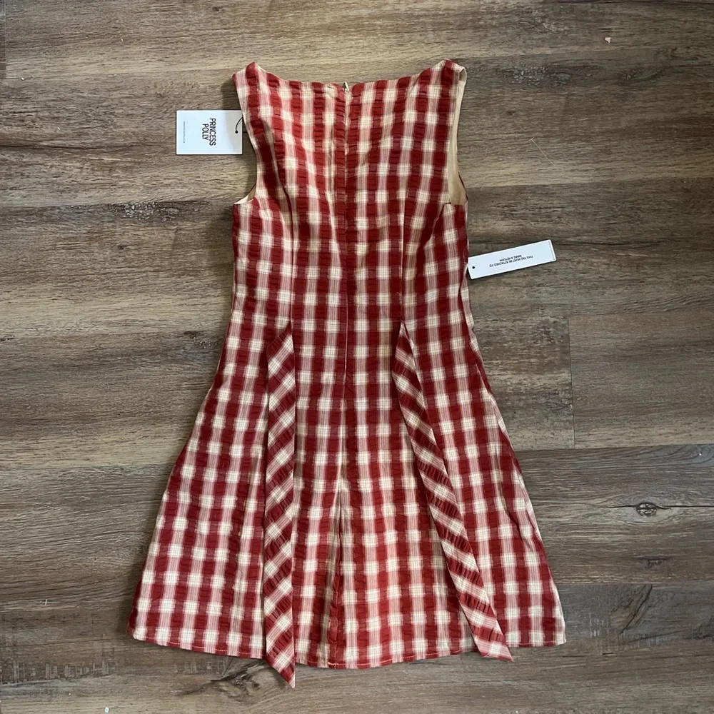 Red plaid dress - Picture 3 of 3